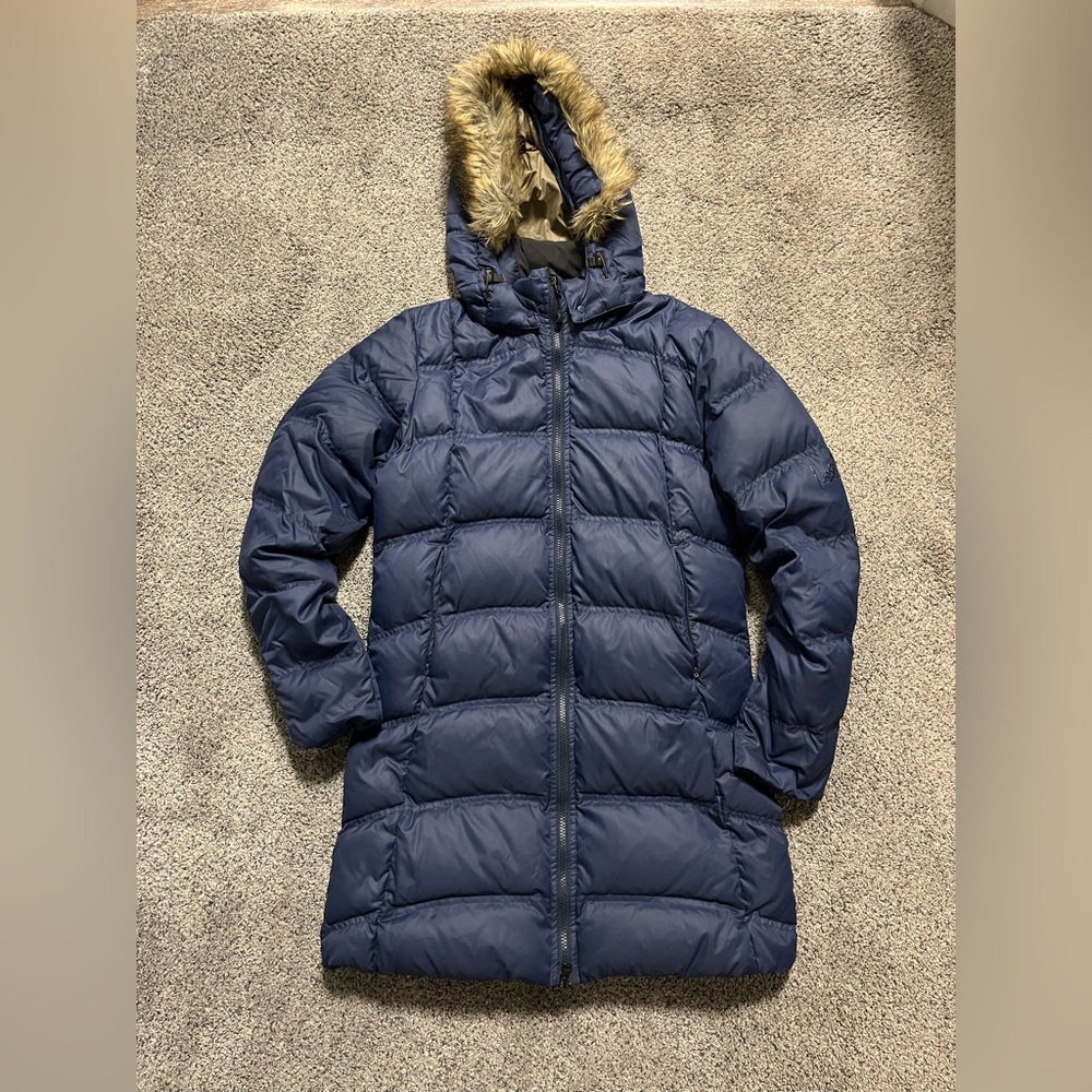 EASTERN MOUNTAIN SPORTS (EMS) Women’s down puffy coat parka with fur hood